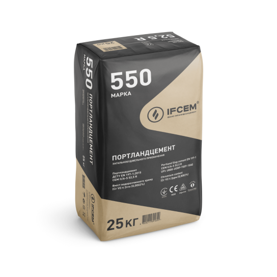 Цемент IFCEM CEM IІ/A-S 52,5 R марка 550