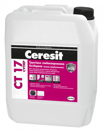 Ґрунтовка глибокопроникна Ceresit CT 17 Супер
